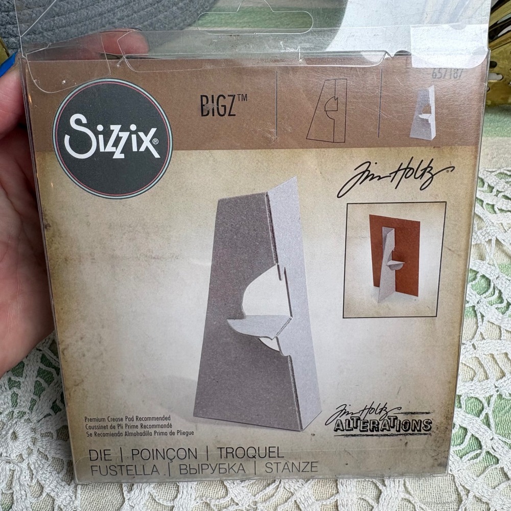 Sizzix Jim Holtz Small Easel Die 657187 Brown Crafting Tool Papercraft